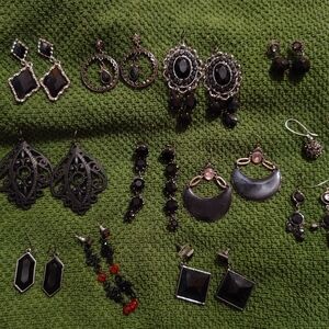 Goth Glam Fashion Earrings